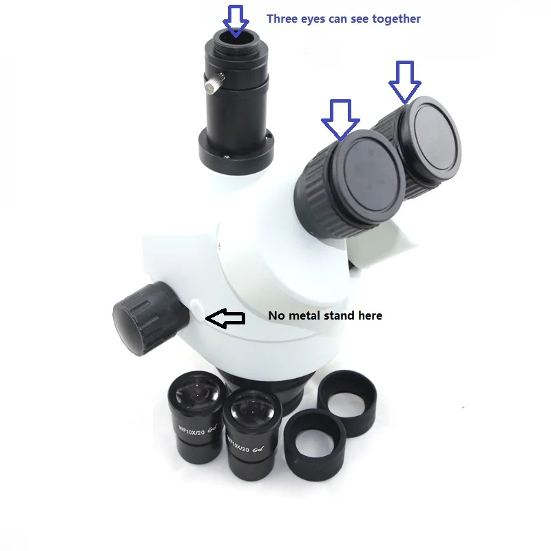 7X-45X Inudstrial тринокулярный микроскоп стерео 21MP пайки Microscopio Камера CTV 1/2 0.5X 2.0X Дополнительные Объективы