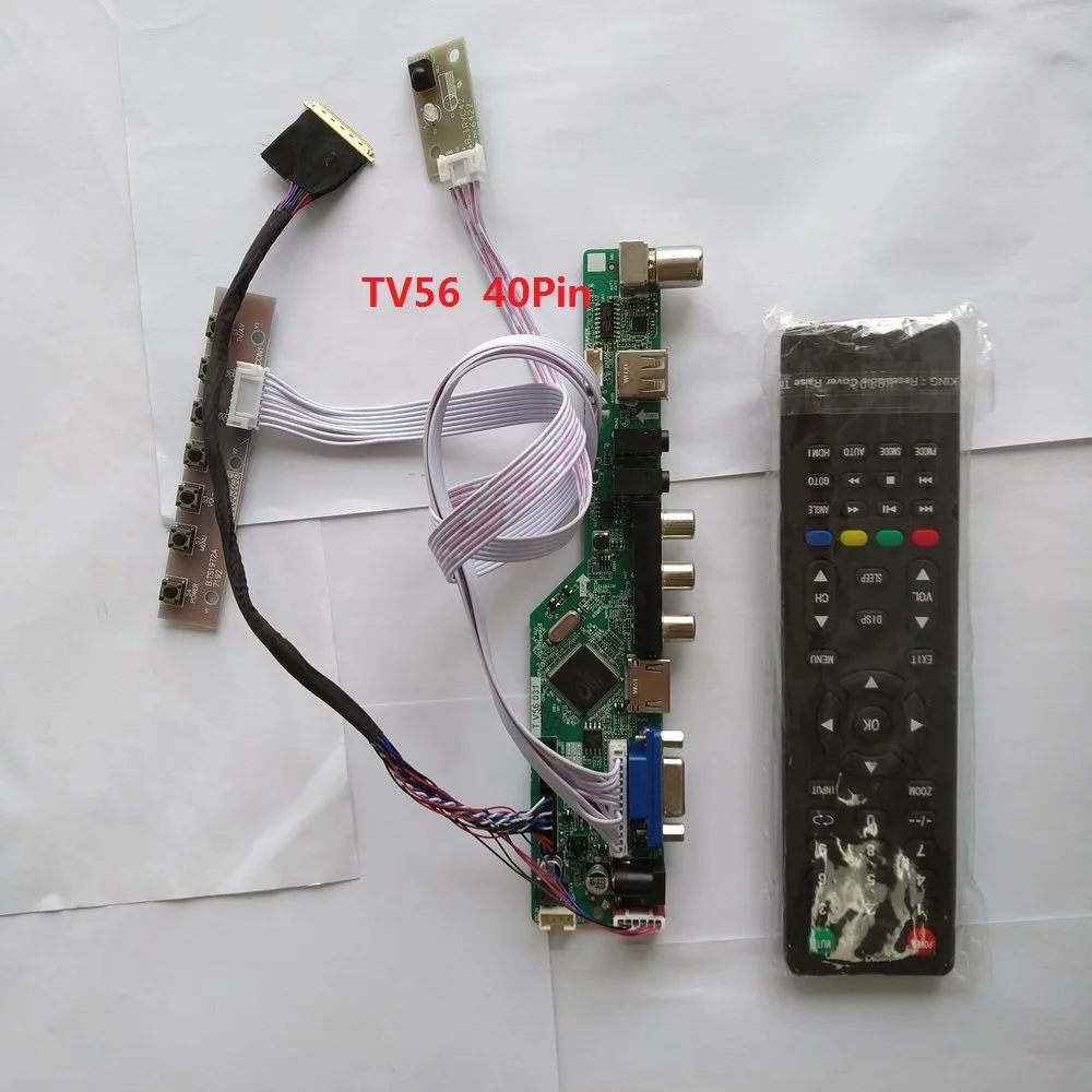  kit for LP156WH2(TL)(A1) Controller driver board VGA remote TV AV LCD LED Panel Screen 40pin LVDS U