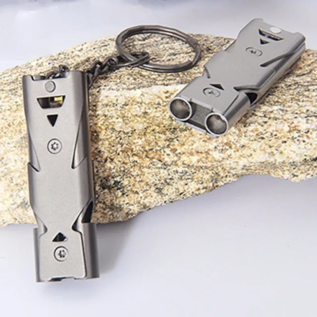 Aluminum High-frequency Emergency Survival Whistle  4