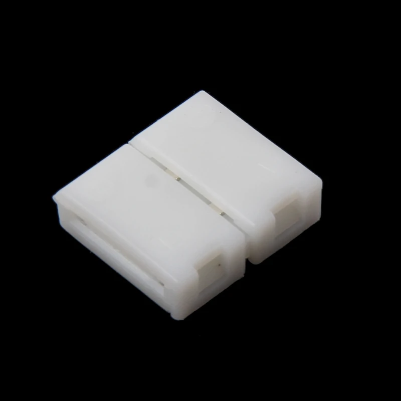 

Solderless Clip-on Coupler Connector 2 Pin 10mm For 5050 Single Color LED Strip Light