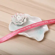 На заказ подарочная лента/печать логотипа атласная лента/Лента Упаковочная для свадьбы/дня рождения с логотипом на заказ