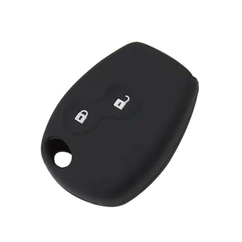 

2 button Car Remote Key Case Silicone Key Cover For R-enault Clio Dacia Logan Megane Espace Kangoo Duster Twingo