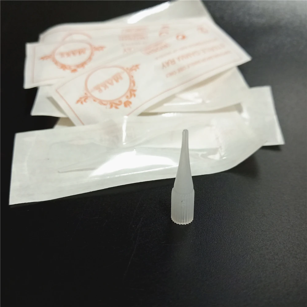 

100Pcs 1-5RL 5/7F Tattoo Tips Eyebrow Needles Caps Nozzle for Permanent Makeup Eyebrow Lip Giant Sun Machine Sunshine Machine