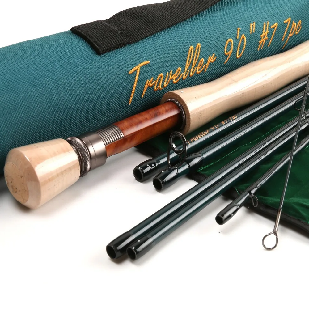 Maximumcatch Full well Fast Action Carbon Fiber Fly Fishing Rod 9FT 7WT