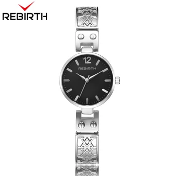 

REBIRTH Steel Bracelet Watches for Women Fashion Quartz Analog Lady Wristwatches Luxury Watch Women Relojes Mujer with Watch Box