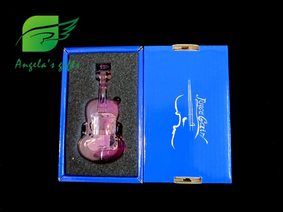 Акриловый брелок скрипка Музыкальная шкатулка 18 нот ветряная Музыкальная Шкатулка Брелок свадебный сувенир подарки на день рождения ангела подарки