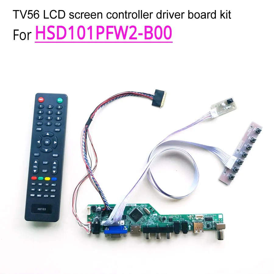 For HSD101PFW2 B00 40 pin 1024 600 WLED 10 1 LVDS laptop LCD screen HDMI VGA
