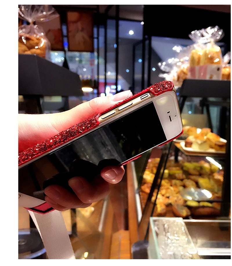 HOCAYU роскошный женский Чехол для мобильного телефона Iphone 6 6s 7 7plus 8 plus блестящий