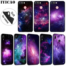 Iyicao 보라색 공간 스타 소프트 실리콘 전화 케이스 xiaomi redmi k20 8a 7a 6a 5a s2 4x 4a 참고 8 7 5 플러스 6 프로 블랙 커버(China)