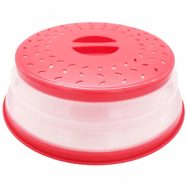 Collapsible Microwave Cover Lid Folding Silicone Plate Collapsible Microwave Cover Lid Folding Silicone Plate Colander Strainer For Fruit Vegetables 10 5 Inch