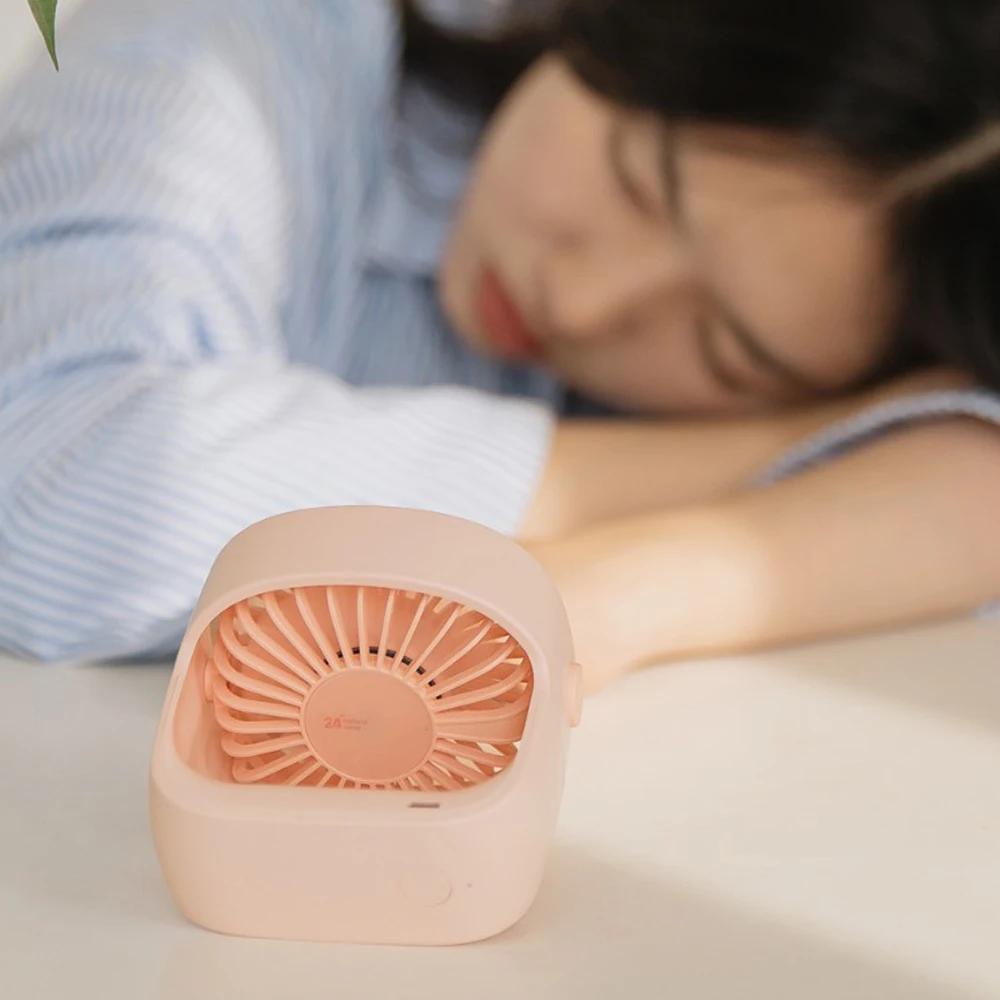 HOTXiaomiMijiaMini3LifePortableSmallDeskUSB5BladesCoolerCoolingFanUSBMiniFansOperationSuperMuteSilent