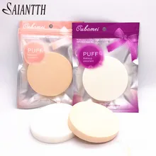 SAIANTTH professional cosemtic влажный спонж круглая Губка puff влажный сухой двойного назначения не шлак прочный макияж esponja maquillaje красота