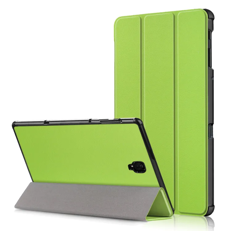 Высококачественный защитный чехол из искусственной кожи для samsung Galaxy Tab A 10,5 T590 T595 T597 SM-T590 SM-T595+ Защитная пленка для экрана в подарок - Цвет: green