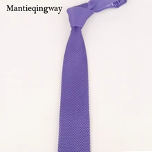 7 см вязать галстуки для Для мужчин вязаный галстук свадебные Вязание тонкий Gravatas Для мужчин s полиэстер Corbatas платье с поясом