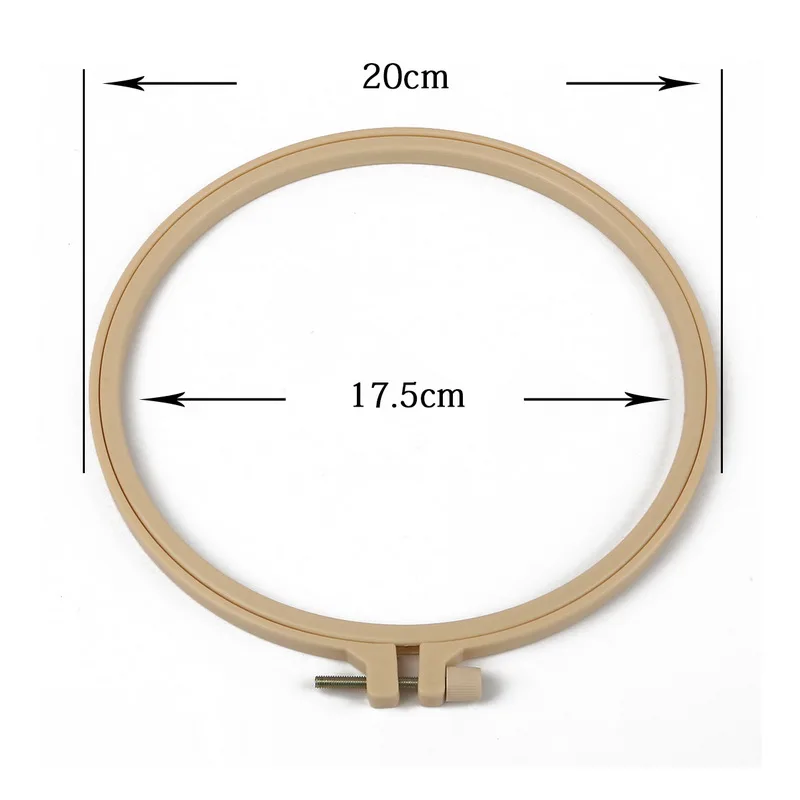 9-20 см 5 размер пластиковая рамка для вышивки кольца для рукоделия устройство для вышивки крестом круглая петля ручные бытовые швейные инструменты - Цвет: inside 17.5cm