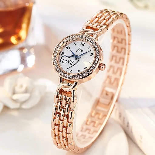 

JW Brand Fashion Watches Bracelet Diamond Alloy Wristwatches Women Dress Watches Luxury Gift Women Gold Silver Quartz Watch