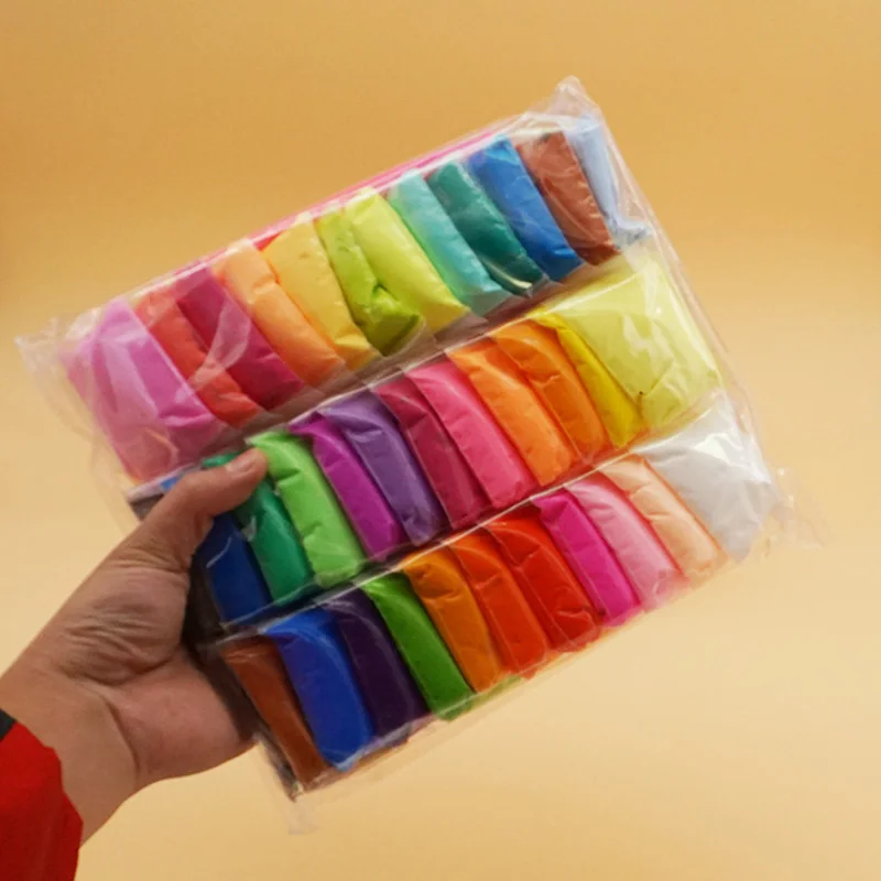 12pcs 24pcs 36pcs/bag Colored Playdough Light Clay Toys Slime Air Dry Hand Kid Casting DIY Tool Soft Plasticine Toy Polymer Clay 12pcs 24pcs 36pcs/bag Colored Playdough Light Clay Toys Slime Air Dry Hand Kid Casting DIY Tool Soft Plasticine Toy Polymer Clay