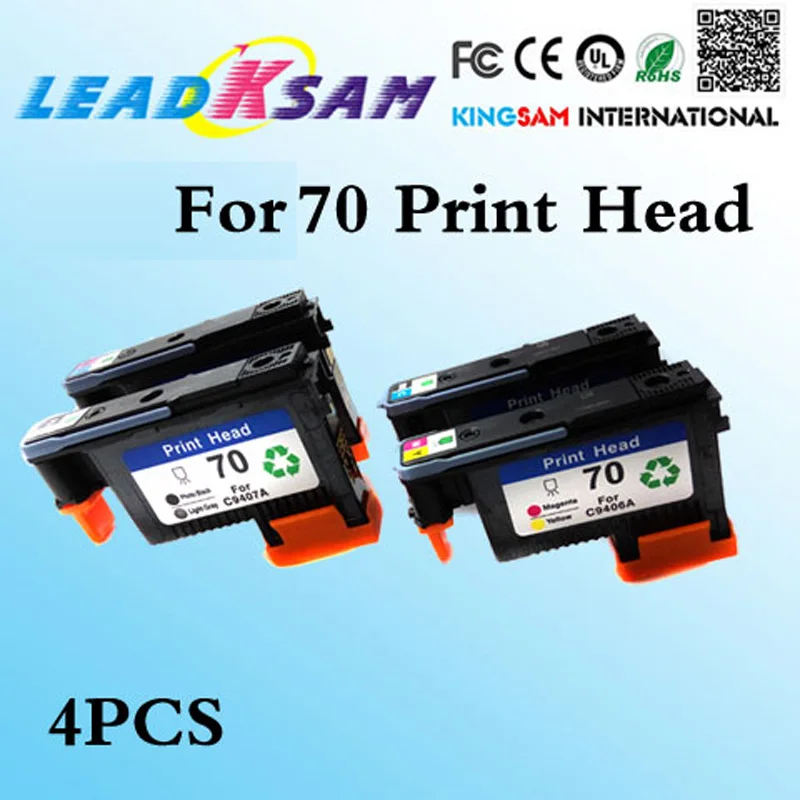 4PK печатающая головка совместима с hp70 C9404A C9405A C9406A C9407A Замена для 70 Designjet Z2100 Z5200 Z3100