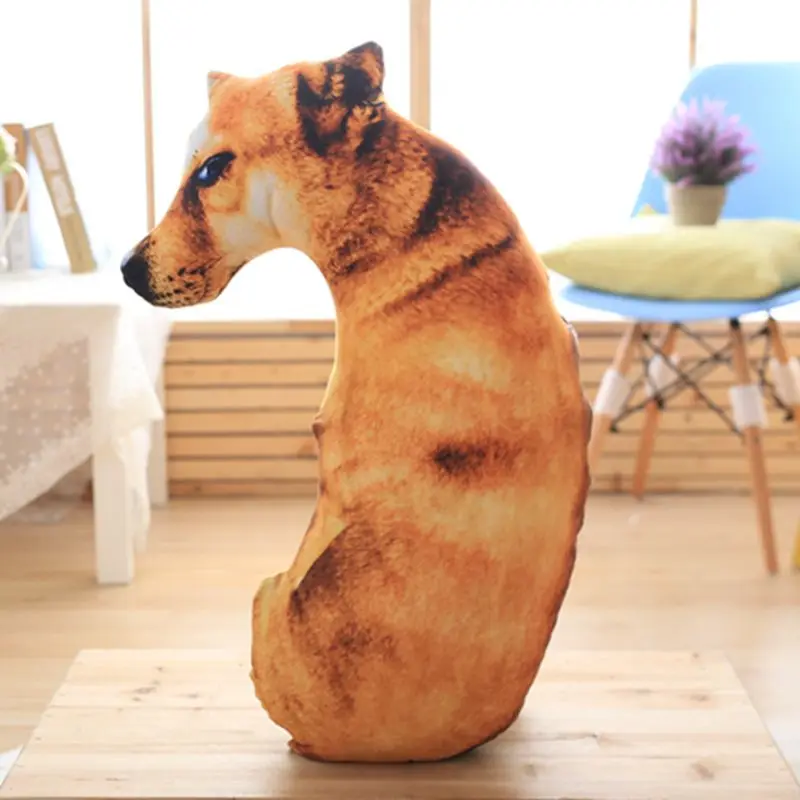 Nooer 3D Creative Soft Dog Plush Pillow Toys Stuffed Plush