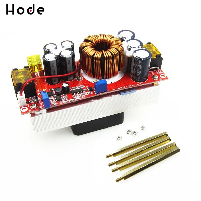 

1800W 40A Boost Converter DC-DC Step Up Power Supply Adjustable Module DC 10V-60V to 12V-90V Adjustable Voltage Charger Module