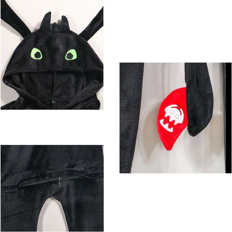 Goede Anime Hoe to Train Your Dragon Tandeloze Cosplay Kostuum Jumpsuit Pyjama
