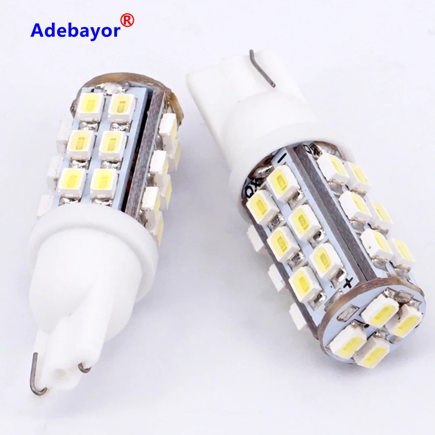 10X T10 1210 28 SMD Автомобильная Высокая мощность 168 194 W5W 3528 Led клиновидный светильник