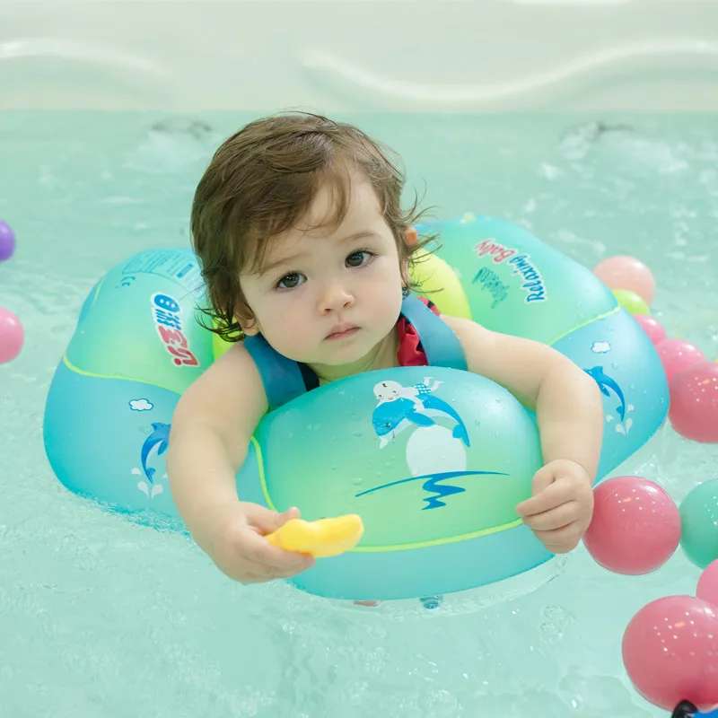 

Baby Swim Trainer Inflatable Swimming Ring Circle Infant Children Double Armpit Swim Float Wheel Kids Buoy Beach Pool Accessory