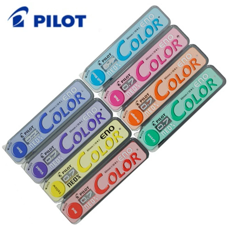 Pilot Color Eno Neox механический карандаш 0 7 мм 8 трубок/партия