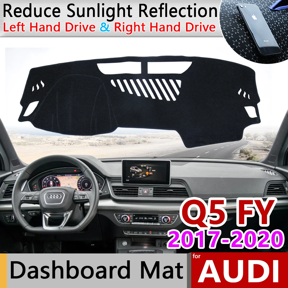 

for Audi Q5 II 2017 2018 2019 2020 FY Anti-Slip Anti-UV Mat Dashboard Cover Pad Sun Shade Dashmat car Carpet Accessories S-line