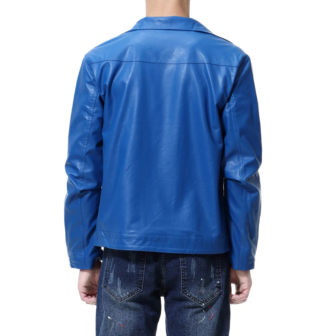 2019 Autumn New Men's Motorcycle Leather European And American Trend Large Size Men's Leather Jacket Men's Jacket Y667 2019 Autumn New Men's Motorcycle Leather European And American Trend Large Size Men's Leather Jacket Men's Jacket Y667
