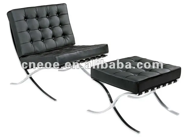 Leather Relax Chair Barcelona Sofa Footrest With Leather Relax Chair Barcelona Sofa Footrest With