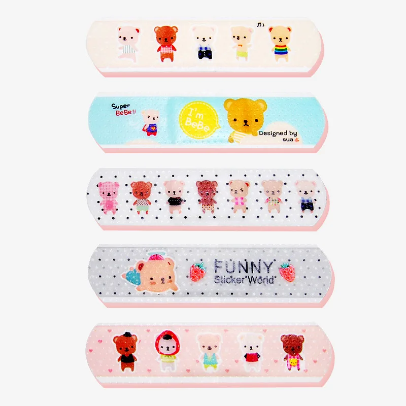 

15 Pcs/box Cartoon Cute Band Aid Breathable Hemostasis Adhesive Bandages First Aid supplies Funny Kids Children Lovely Band aid