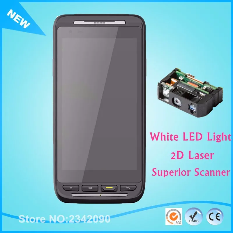 Mobile android 2d Laser HSM White LED lllumimation Honeywell scan head   handheld barcode scanner data terminal with NFC reader  1