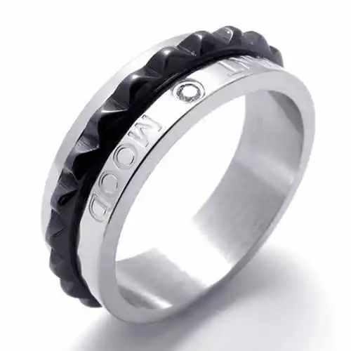 punk jewelry stainless steel ring silver circle black gear print words zircon women men rings wedding engagement rings 20009 - Gear Wedding Ring punk jewelry stainless steel ring silver circle black gear print words zircon women men rings wedding engagement rings 20009 - Gear Wedding Ring