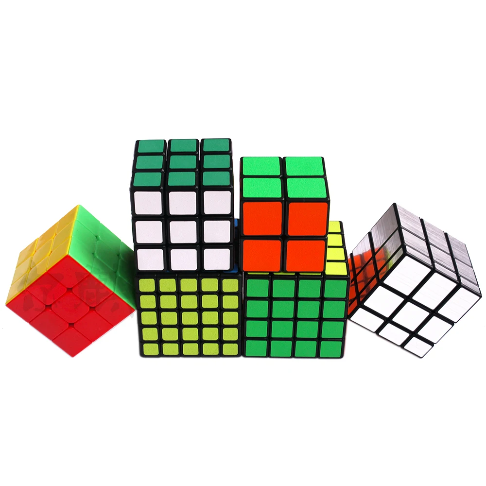 2x2x2 3x3x3 4x4x4 5x5 искусственный комплект 3*3*3 2*2 4*4 5*5 зеркальный куб ShengShou Cubo Megico для дети