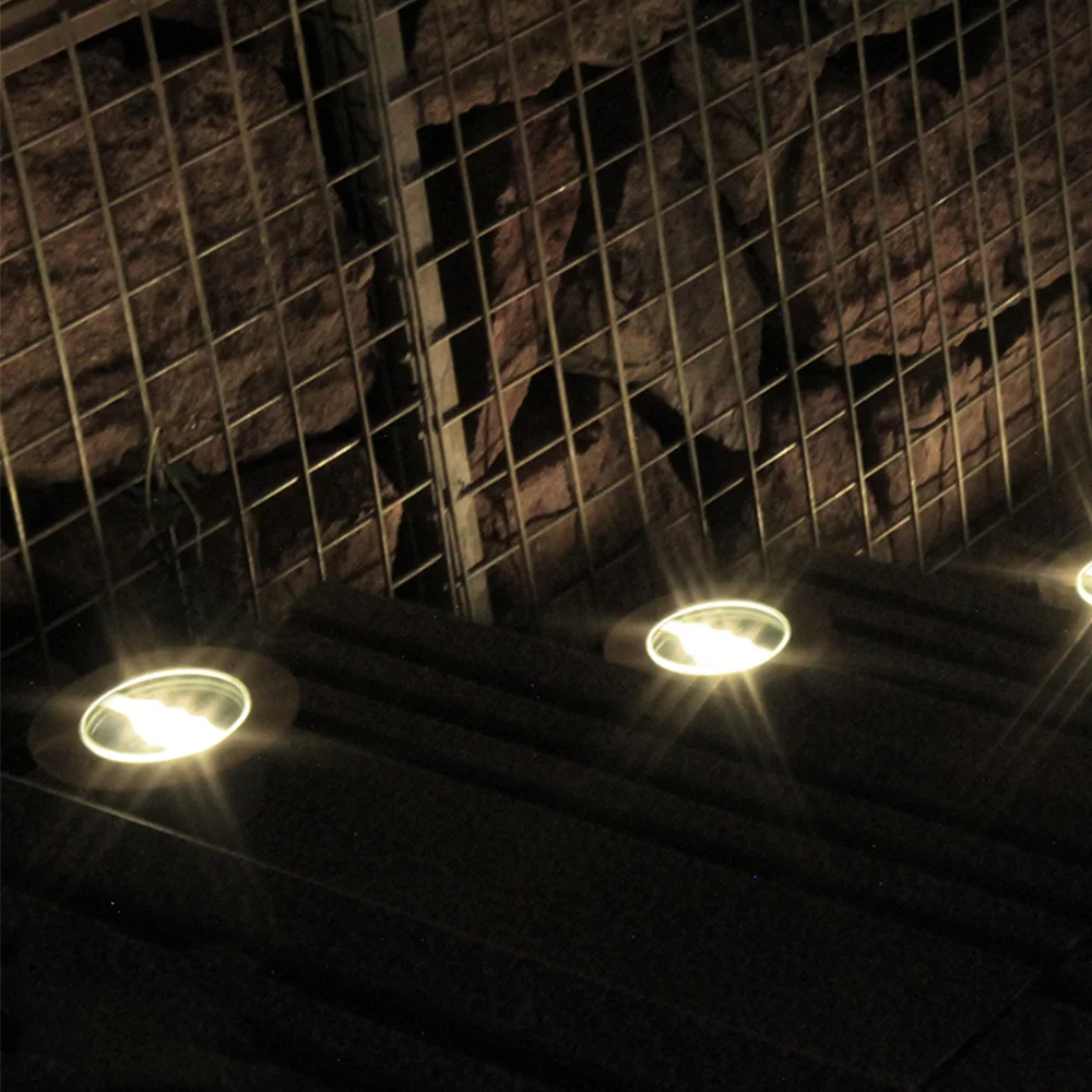 Luzes de Convés Solares à Prova Lâmpadas do Gramado para o Caminho do Jardim ao ar Decoração da Lâmpada de Fundição de Alumínio Água Enterrado Livre Holofotes Subterrâneo d' 3led 15 Água 3LED Enterrado Lâmpadas Do Gramado para