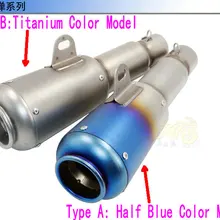 Глушитель выхлопной трубы мотоцикла из нержавеющей стали черный с db killer gp выхлопной трубы мотоцикла 100CC-1000CC