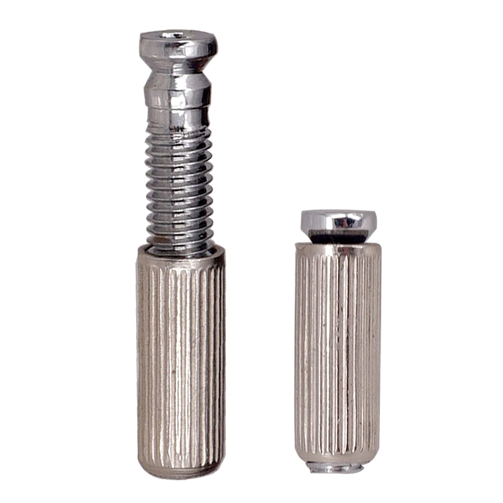 Pack Of 2 Iron Electric Guitar Tremolo Bridge Tailpiece Studs Locking Posts Musical Instrument Parts