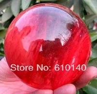 SCY Crystal Cherry Red wonderful pretty quartz sphere BALL 60mm + stand | Дом и сад