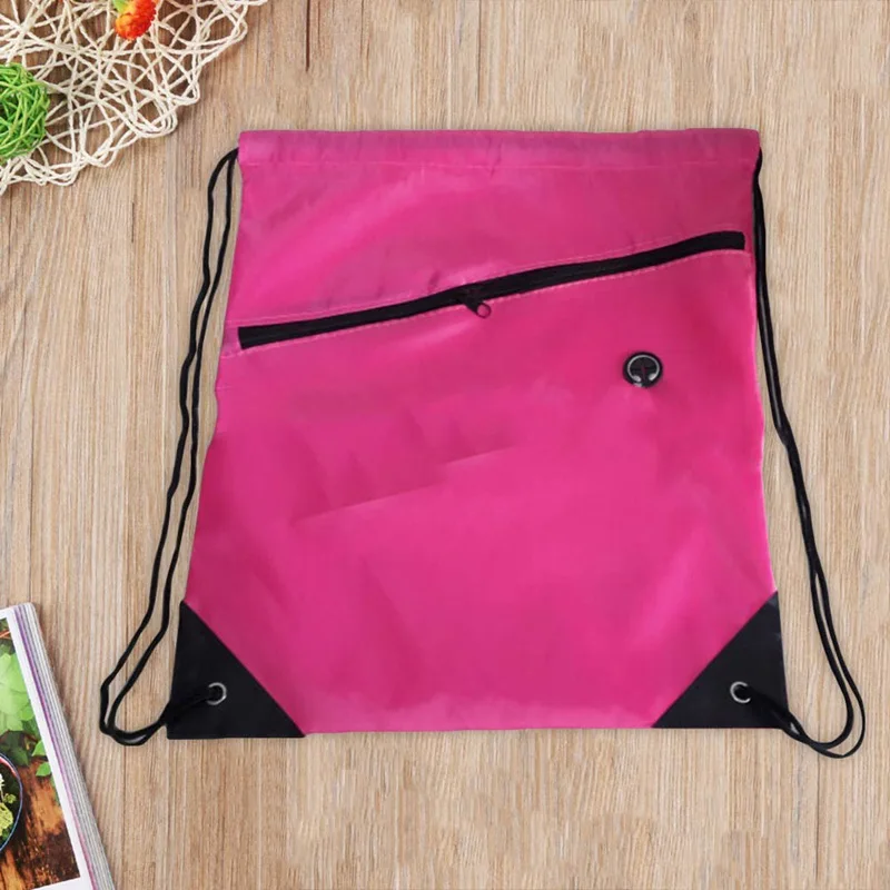 

9 Colors Portable Waterproof Nylon Shoe Bags Drawstring Dust Backpacks Storage Pouch Outdoor Travel Sports Storage Gym Bags