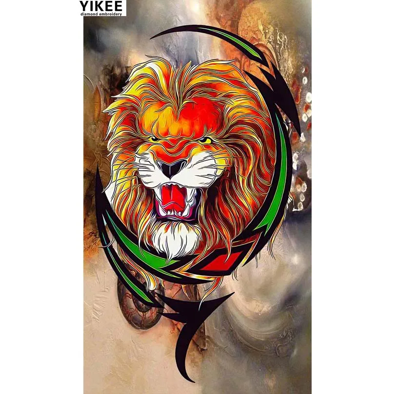 diamond painting animal,3d diamond painting,diamond embroidery lion