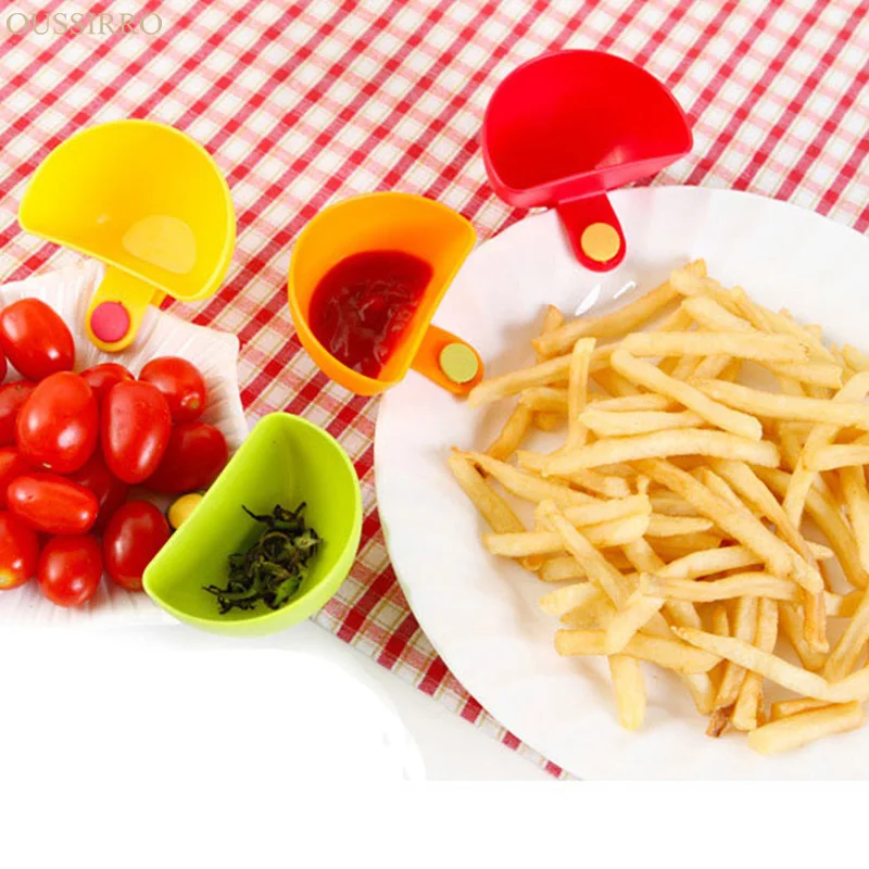 OUSSIRRO Multifunctional Clip Bowls Dishes Plastic Seasoning Dish font b Salad b font Sauce Box Dining