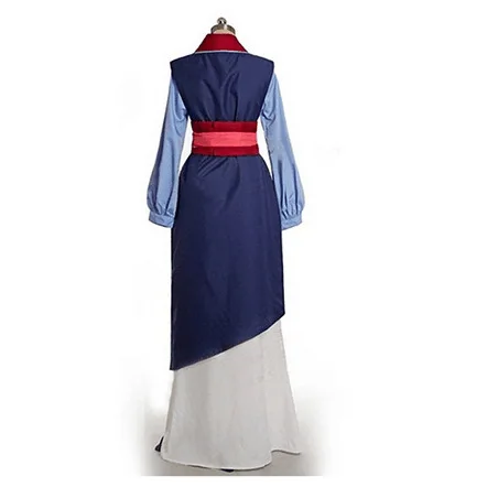 Hua Mulan Dress Blue /red Dress Princess Dress Movie girl/women kids adult Cosplay Costume Custom Made Halloween stage costumes