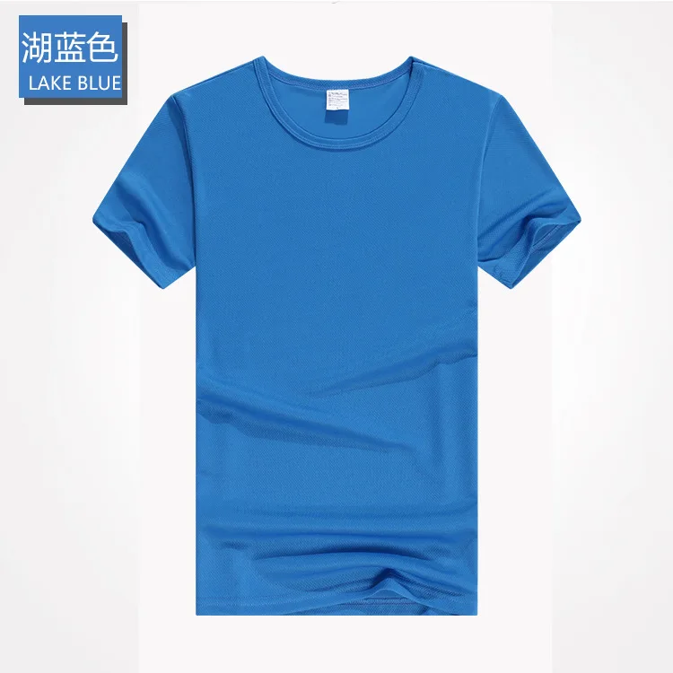 

2019 New Hot Summer Men's Quick-drying Mesh Round Neck Short Casual Short-sleeved T-shirt Men's Solid Color Shirt Men's T-shirt
