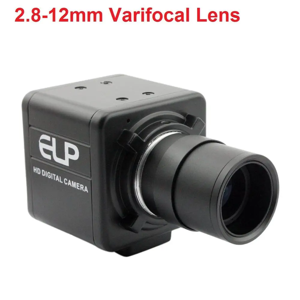 ELP Бесплатный драйвер IMX179 8mp CS 2,8-12 мм варифокальный камера наблюдения с USB для промышленного машинного видения - Цвет: 2.8-12mm lens