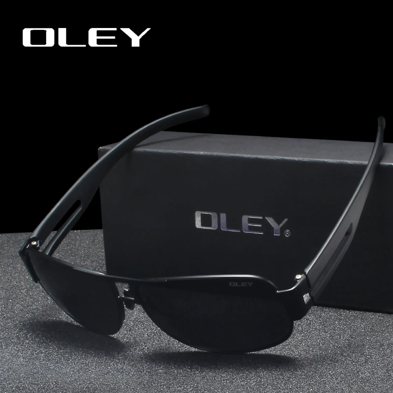 OLEY, классические, брендовые, поляризационные солнцезащитные очки, мужские, модные, очки пилота, очки для вождения, прямоугольные, для мужчин, Oculos masculino, мужские