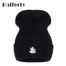 Ralferty, повседневные зимние шапки бини с кристаллами в виде листьев для женщин, Skullies, женская шапка s, Chapeu Toca bonne gorras, мужская шапка для сноуборда