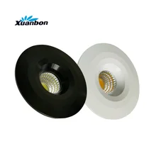 Светодиодный светильник с регулируемой яркостью COB 3 Вт, Круглый мини-прожектор, потолочный AC85-265V, осветительная лампа для прилавка шкафа