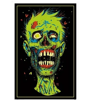 

Hot Sales Wall Sticker of Zombie Face Blacklight 20x30 inch Attractive and Durable Poster for Home Decorate Free Shipping U1-734