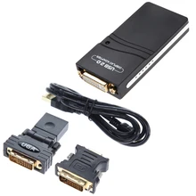USB 2.0 UGA vers DVI/VGA/HDMI Multi Affichage Moniteur Graphique Convertisseur Adaptateur Multi Moniteur Affichage Connecteur